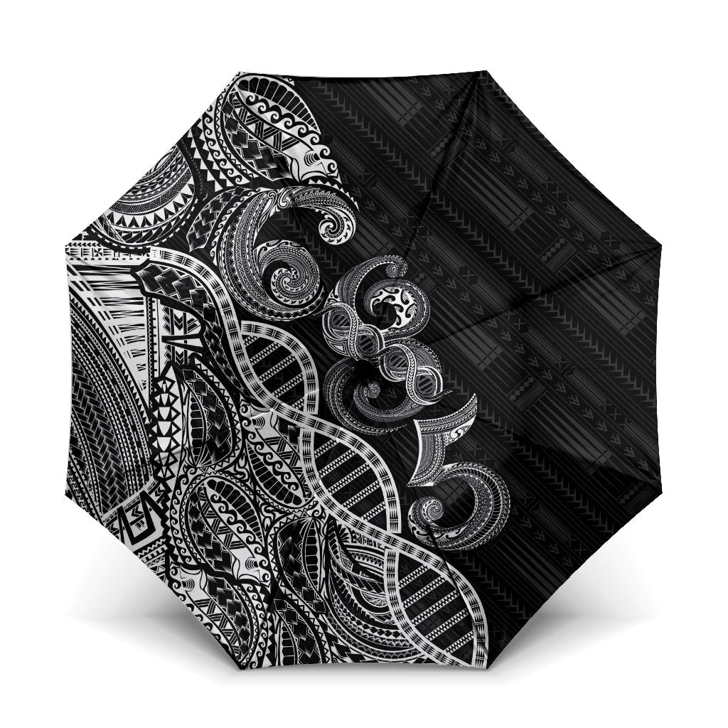 Samoan Traditional Tattoo 685 Umbrella Tribal Tatau DNA Black Color LT03 One Size Folded 11.42 inch Opened Diameter 37.4 inch Black - Polynesian Pride