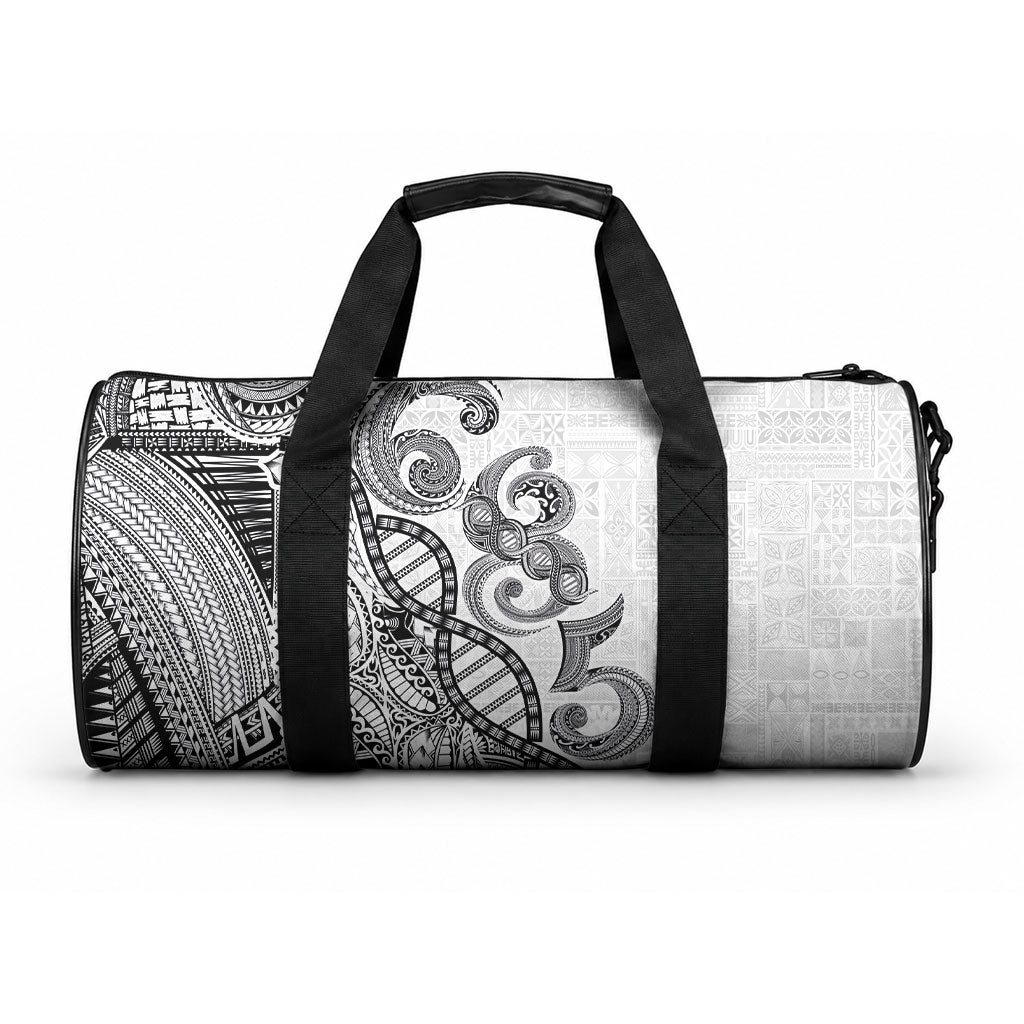 Samoan Traditional Tattoo 685 Duffle Bag Tribal Tatau DNA White Color LT03 One size White - Polynesian Pride