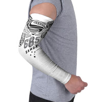 Super Samoa 685 Tribal Tattoo Arm Sleeves Siapo Pattern White Edition LT03 - Polynesian Pride