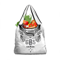 Super Samoa 685 Tribal Tattoo Grocery Bag Siapo Pattern White Edition LT03 1-pack One Size White - Polynesian Pride