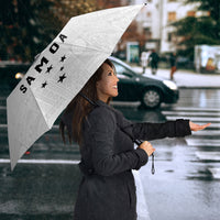 Super Samoa 685 Tribal Tattoo Umbrella Siapo Pattern White Edition LT03 - Polynesian Pride
