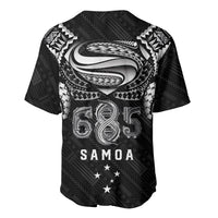 Super Samoa 685 Tribal Tattoo Baseball Jersey Samoan Ornament Pattern Black Edition LT03 - Polynesian Pride