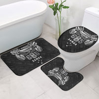 Super Samoa 685 Tribal Tattoo Bathroom Set Samoan Ornament Pattern Black Edition LT03 - Polynesian Pride