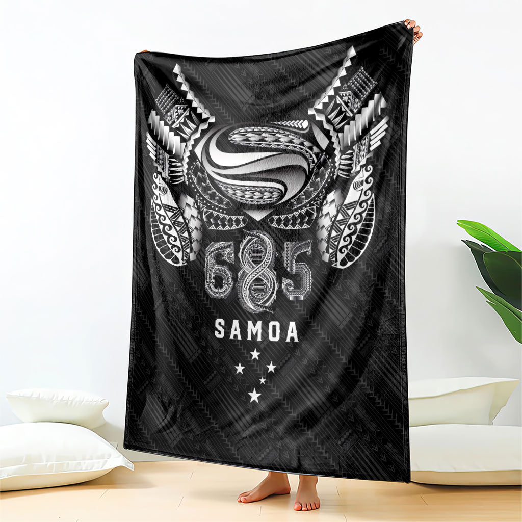 Super Samoa 685 Tribal Tattoo Blanket Samoan Ornament Pattern Black Edition LT03 - Polynesian Pride