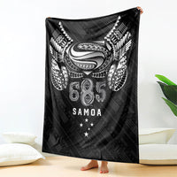 Super Samoa 685 Tribal Tattoo Blanket Samoan Ornament Pattern Black Edition LT03 - Polynesian Pride