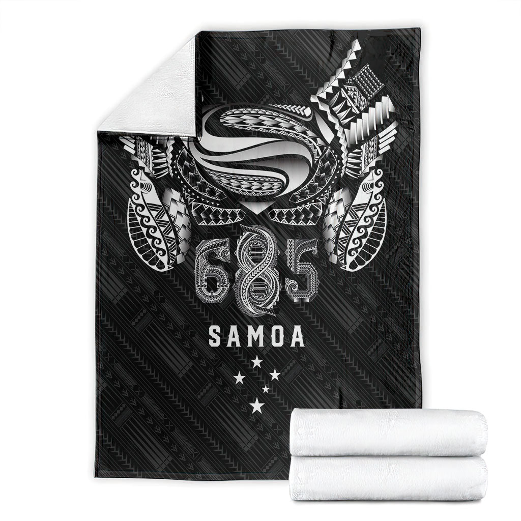 Super Samoa 685 Tribal Tattoo Blanket Samoan Ornament Pattern Black Edition LT03 - Polynesian Pride