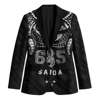 Super Samoa 685 Tribal Tattoo Blazer Samoan Ornament Pattern Black Edition LT03 Unisex Black - Polynesian Pride