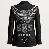 Super Samoa 685 Tribal Tattoo Blazer Samoan Ornament Pattern Black Edition LT03 - Polynesian Pride