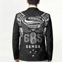 Super Samoa 685 Tribal Tattoo Blazer Samoan Ornament Pattern Black Edition LT03 - Polynesian Pride
