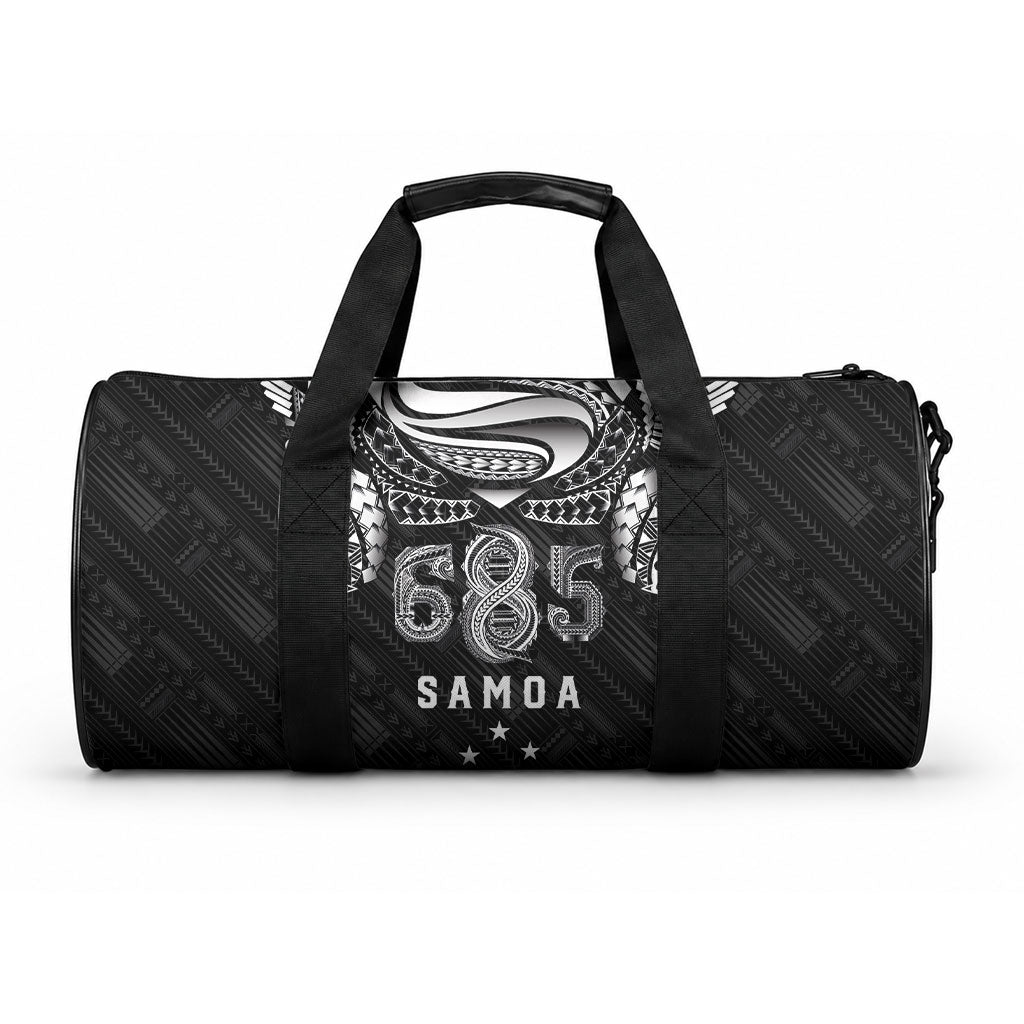Super Samoa 685 Tribal Tattoo Duffle Bag Samoan Ornament Pattern Black Edition LT03 One size Black - Polynesian Pride