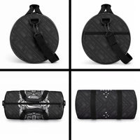 Super Samoa 685 Tribal Tattoo Duffle Bag Samoan Ornament Pattern Black Edition LT03 - Polynesian Pride