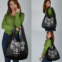 Super Samoa 685 Tribal Tattoo Grocery Bag Samoan Ornament Pattern Black Edition LT03 - Polynesian Pride