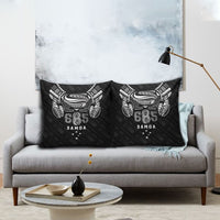 Super Samoa 685 Tribal Tattoo Pillow Cover Samoan Ornament Pattern Black Edition LT03 - Polynesian Pride