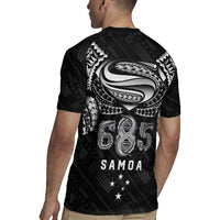 Super Samoa 685 Tribal Tattoo Rugby Jersey Samoan Ornament Pattern Black Edition LT03 - Polynesian Pride