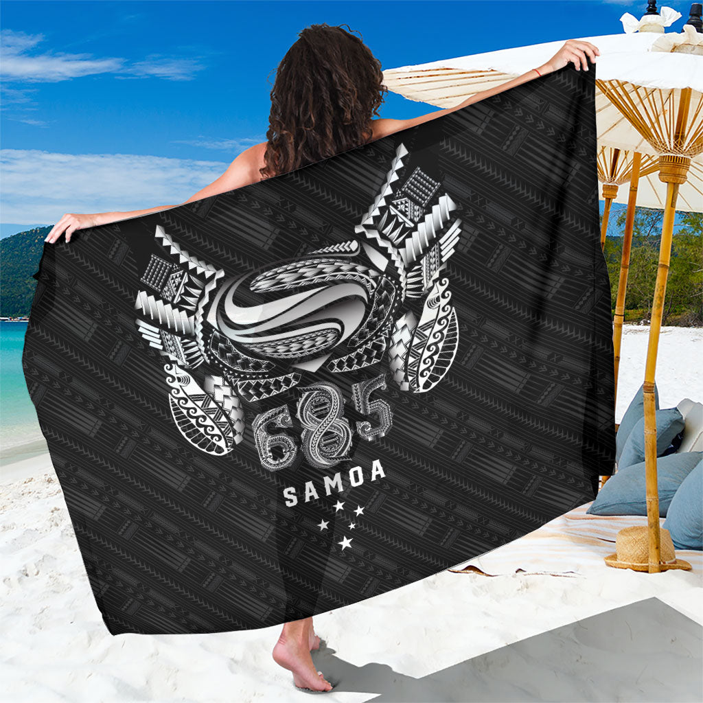 Super Samoa 685 Tribal Tattoo Sarong Samoan Ornament Pattern Black Edition LT03 One Size 44 x 66 inches Black - Polynesian Pride