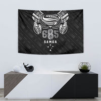 Super Samoa 685 Tribal Tattoo Tapestry Samoan Ornament Pattern Black Edition LT03 - Polynesian Pride
