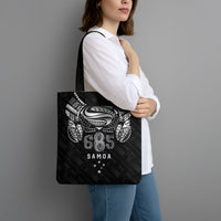 Super Samoa 685 Tribal Tattoo Tote Bag Samoan Ornament Pattern Black Edition LT03 - Polynesian Pride