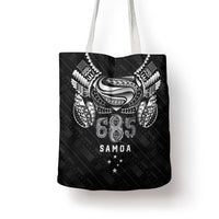 Super Samoa 685 Tribal Tattoo Tote Bag Samoan Ornament Pattern Black Edition LT03 - Polynesian Pride