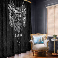 Super Samoa 685 Tribal Tattoo Window Curtain Samoan Ornament Pattern Black Edition LT03 - Polynesian Pride