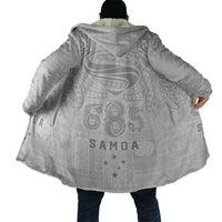 Super Samoa 685 Tribal Tattoo Cloak Siapo Pattern All-White Edition LT03 - Polynesian Pride