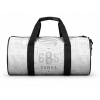 Super Samoa 685 Tribal Tattoo Duffle Bag Siapo Pattern All-White Edition LT03 One size White - Polynesian Pride