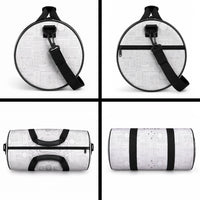 Super Samoa 685 Tribal Tattoo Duffle Bag Siapo Pattern All-White Edition LT03 - Polynesian Pride