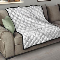Super Samoa 685 Tribal Tattoo Quilt Siapo Pattern All-White Edition LT03 - Polynesian Pride