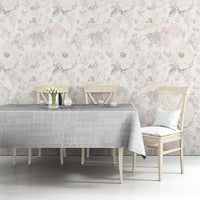 Super Samoa 685 Tribal Tattoo Tablecloth Siapo Pattern All-White Edition LT03 - Polynesian Pride