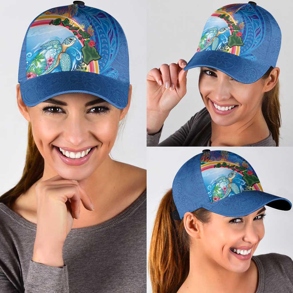 Hawaiian Connecting with the Ocean Classic Cap Polynesian Pattern LT03 - Polynesian Pride