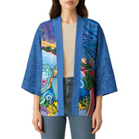 Hawaiian Connecting with the Ocean Kimono Polynesian Pattern LT03 - Polynesian Pride