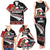 New Zealand Meri Kirihimete Family Matching Tank Maxi Dress and Hawaiian Shirt Christmas Tui Bird and Kea Bird - Haka Santa with Maori Koru Art Pattern