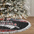 New Zealand Meri Kirihimete Tree Skirt Christmas Tui Bird and Kea Bird - Haka Santa with Maori Koru Art Pattern