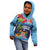 Fiji Marau na Kerisimasi Kid Hoodie Christmas Collared Lory - Fiji Emblems and Xmas Palm Tree Tapa Art Pattern