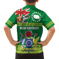 Cook Islands Meri Kiritimiti Family Matching Puletasi and Hawaiian Shirt Christmas Turtle - Cooks Islands Emblems and Polynesian Art Pattern LT03 - Polynesian Pride