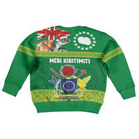 Cook Islands Meri Kiritimiti Kid Ugly Christmas Sweater Christmas Turtle - Cooks Islands Emblems and Polynesian Art Pattern LT03 - Polynesian Pride