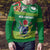 Cook Islands Meri Kiritimiti Ugly Christmas Sweater Christmas Turtle - Cooks Islands Emblems and Polynesian Art Pattern