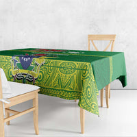 Cook Islands Meri Kiritimiti Tablecloth Christmas Turtle - Cooks Islands Emblems and Polynesian Art Pattern LT03 - Polynesian Pride