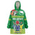 Cook Islands Meri Kiritimiti Wearable Blanket Hoodie Christmas Turtle - Cooks Islands Emblems and Polynesian Art Pattern