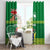 Cook Islands Meri Kiritimiti Window Curtain Christmas Turtle - Cooks Islands Emblems and Polynesian Art Pattern