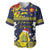 Niue Monuina e Kilisimasi Baseball Jersey Christmas Uga - Niue Map and Emblem with Hiapo Art Pattern