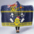 Niue Monuina e Kilisimasi Hooded Blanket Christmas Uga - Niue Map and Emblem with Hiapo Art Pattern