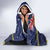 Niue Monuina e Kilisimasi Hooded Blanket Christmas Uga - Niue Map and Emblem with Hiapo Art Pattern