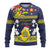 Niue Monuina e Kilisimasi Ugly Christmas Sweater Christmas Uga - Niue Map and Emblem with Hiapo Art Pattern