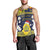 Niue Monuina e Kilisimasi Men Tank Top Christmas Uga - Niue Map and Emblem with Hiapo Art Pattern