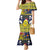 Niue Monuina e Kilisimasi Mermaid Dress Christmas Uga - Niue Map and Emblem with Hiapo Art Pattern