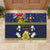 Niue Monuina e Kilisimasi Rubber Doormat Christmas Uga - Niue Map and Emblem with Hiapo Art Pattern