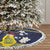 Niue Monuina e Kilisimasi Tree Skirt Christmas Uga - Niue Map and Emblem with Hiapo Art Pattern