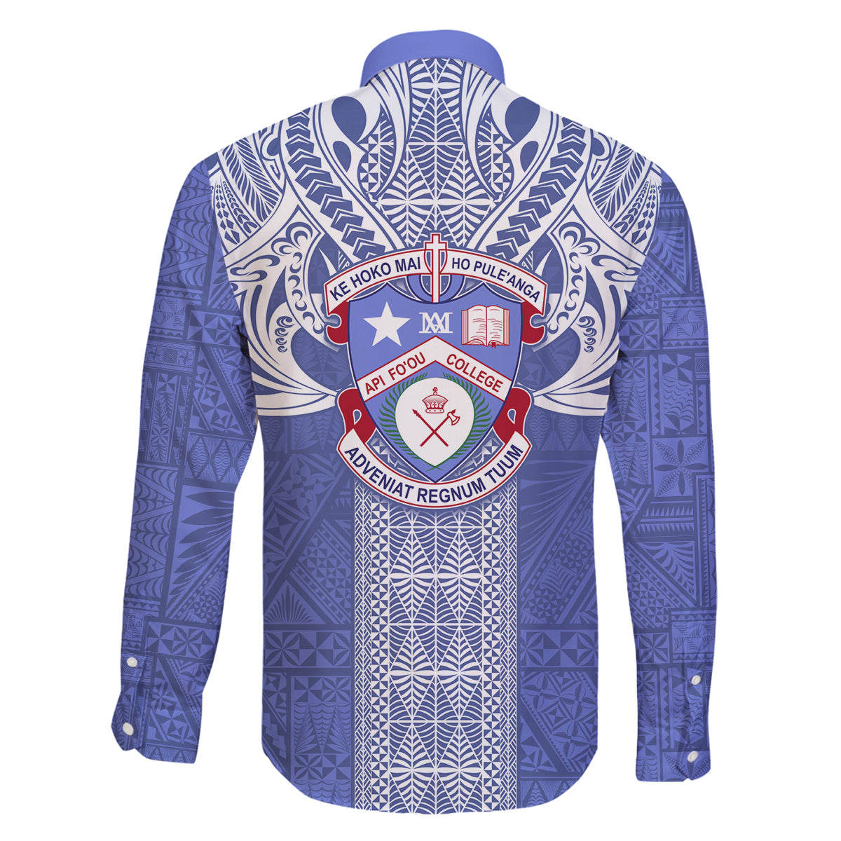 Tonga Apifoou School Family Matching Long Sleeve Bodycon Dress and Hawaiian Shirt Ngatu and Polynesian Pattern LT03 - Polynesian Pride