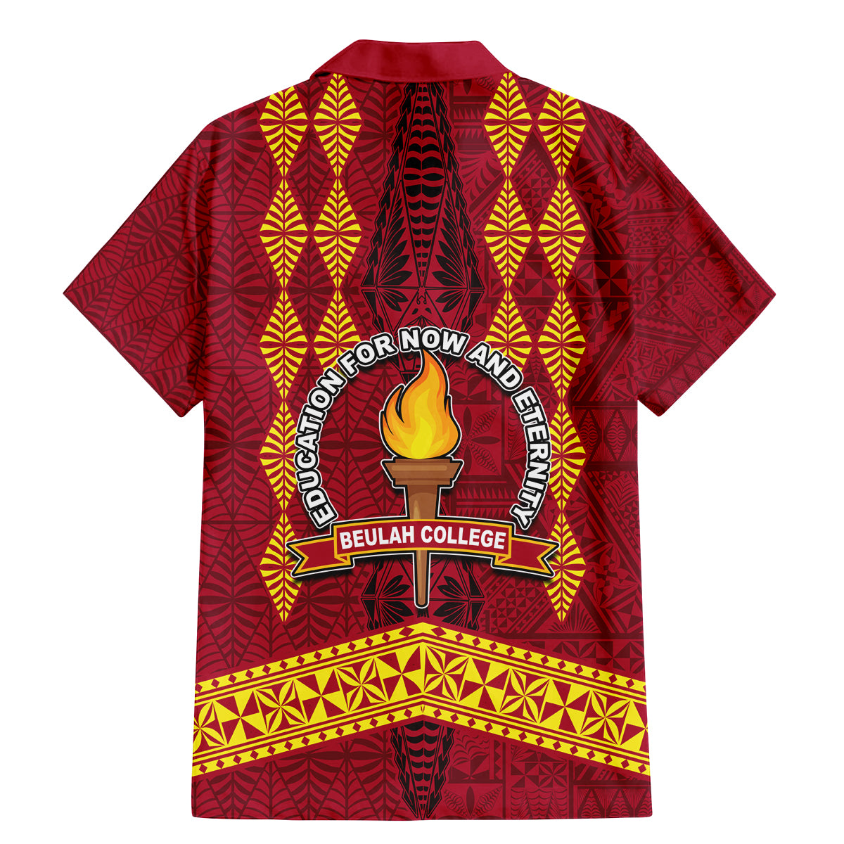 Tonga Beulah College Family Matching Mermaid Dress and Hawaiian Shirt Ngatu and Polynesian Pattern LT03 - Polynesian Pride