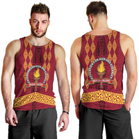 Tonga Beulah College Men Tank Top Ngatu and Polynesian Pattern LT03 - Polynesian Pride